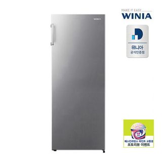 딤채 [공식인증점] 위니아 냉동고 155리터 EFZU15DS 메탈 실버, 480000원, 롯데홈쇼핑