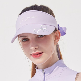 여성 골프웨어 제이제인 로고 리본 썬캡 (Lavender), 65550원, 신세계TV쇼핑