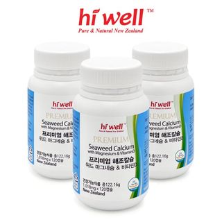 [하이웰] 해조칼슘 마그네슘 비타민D 120캡슐 3통, 121000원, GSSHOP