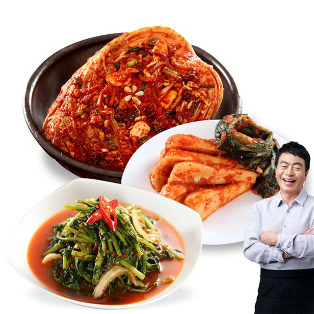 [100% 국내산 농산물] 김하진 별미 김치 총 5kg (보쌈 포기 2+열무물 2+총각 1)