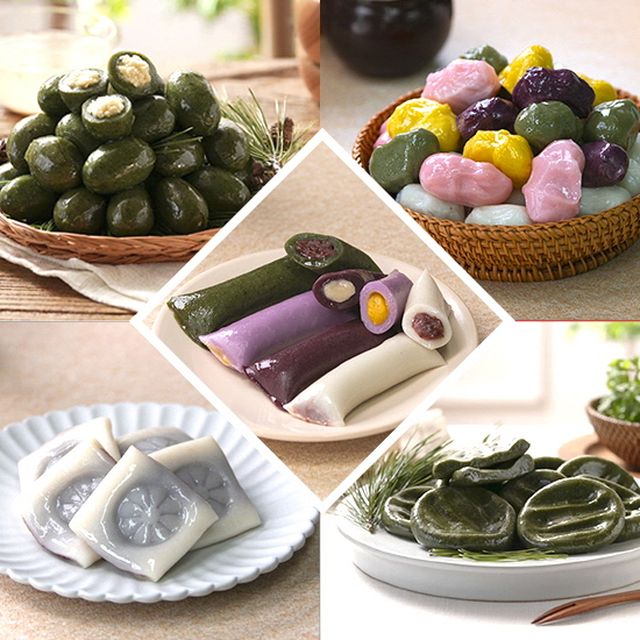 백미앙금절편 쑥개떡 수제깨송편 한잎모시송편 모듬앙금가래떡 굳지않는 아리울떡 5종 1kg*5팩 총 5kg