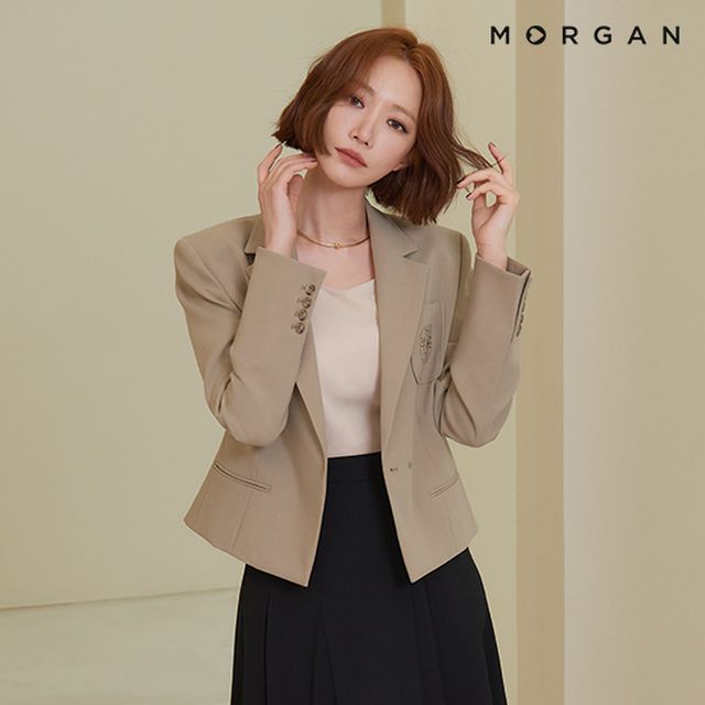 재킷 1위 브랜드가 제안하는 트렌디한 크롭 재킷 [23SS 최신상] MORGAN 크롭 재킷