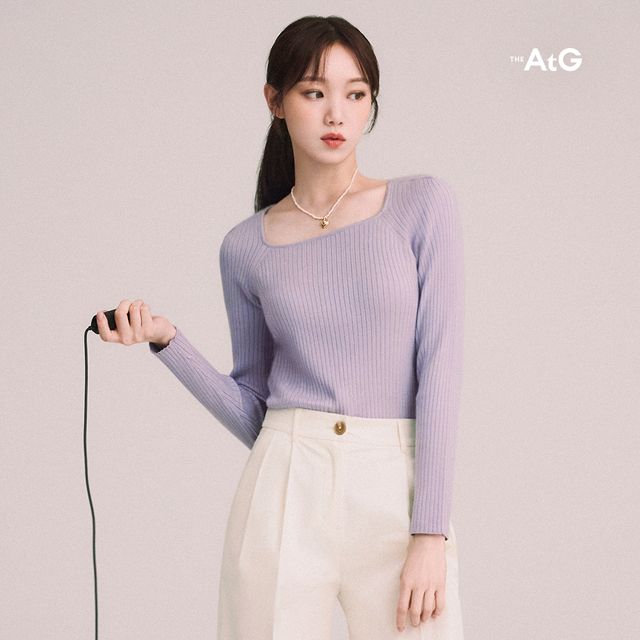 [론칭가 79,900원] 더엣지 23SS 스퀘어넥 골지니트 4종