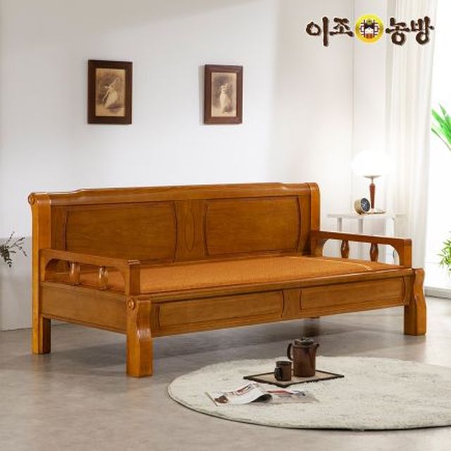 [이조농방]황토볼흙침대 카우치소파_바디필로우+협탁+ 전신거울