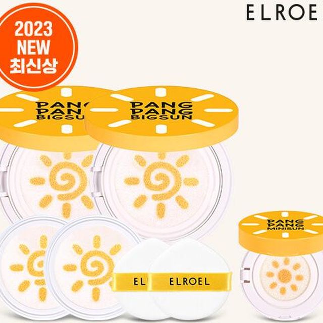엘로엘 2023 최신상 옐로우 팡팡 BIG 선쿠션 기본구성