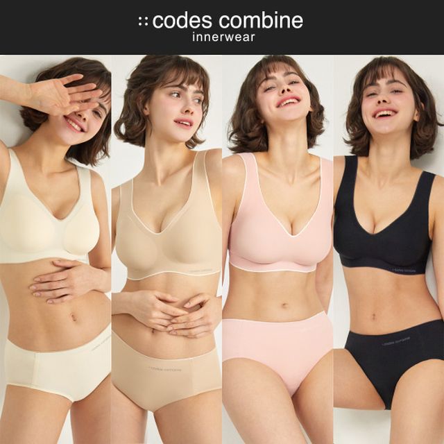 [런칭][몰드부착]23SS 코데즈컴바인 심리스 프리컷 BB브라 4세트
