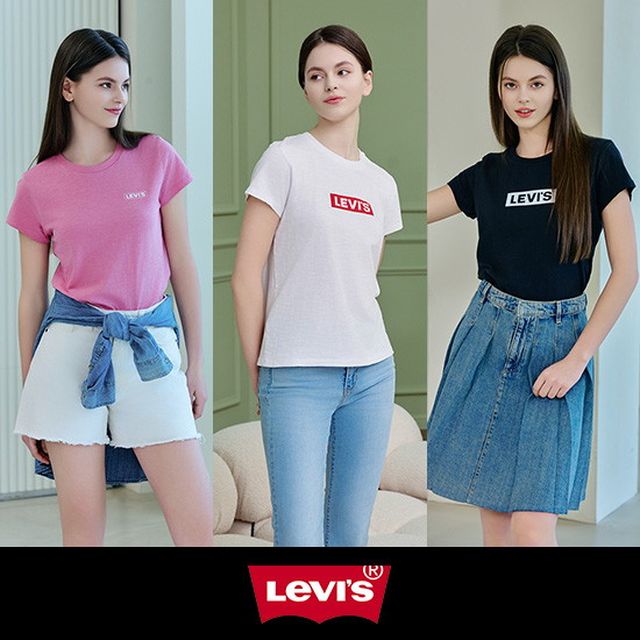 LEVIS 24SS 시그니처 로고 여성 반팔 티셔츠 3종