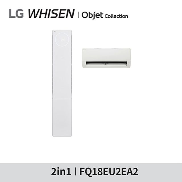 [LG전자] (18+6)LG 휘센 뷰2 오브제컬렉션 공기청정 2in1 에어컨 FQ18EU2EA2 [58.5㎡+18.7㎡] +뷰케이스,쿠첸밥솥,상품권