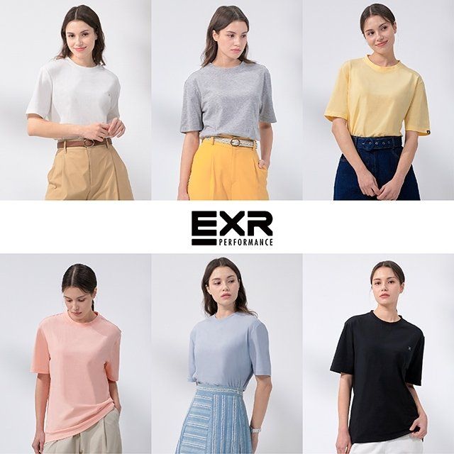 [최신상]EXR 코튼 라운드 티셔츠 6종(여성)