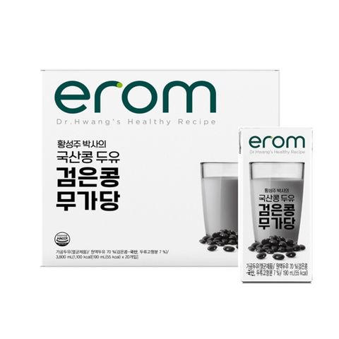 [롯데카드5%할인](m)황성주 국산콩 두유 검은콩 무가당  190ml x 60팩