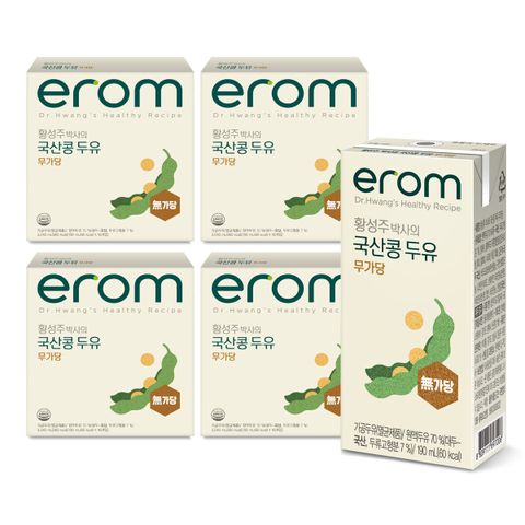 (m)이롬황성주 무가당 두유190ml x 96팩(16팩 x 6박스)