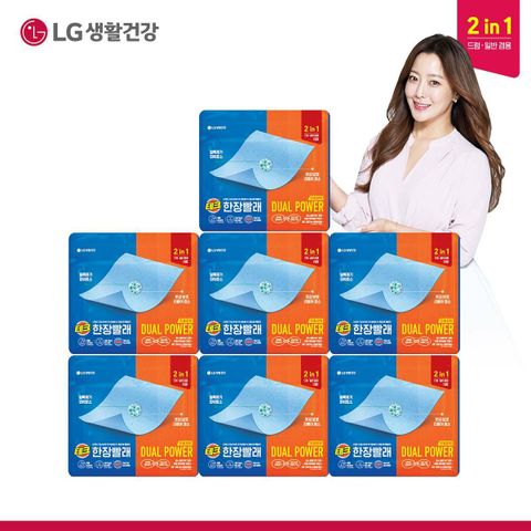 테크 한장빨래 듀얼파워 7팩(105매)