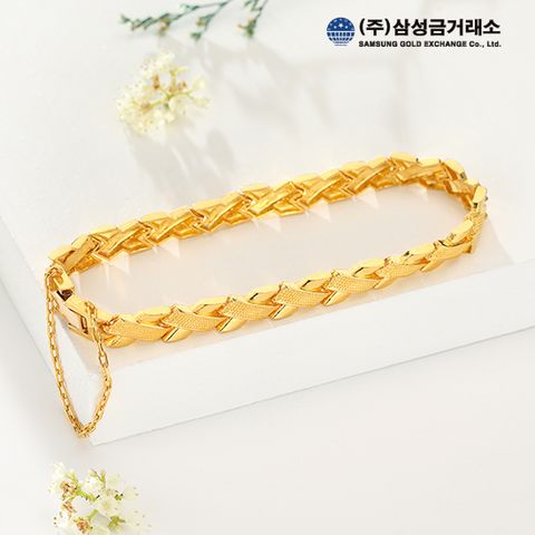 [삼성금거래소]24K 콤비남녀공용 팔찌 26.25g