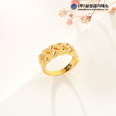 [삼성금거래소]24K 콤비 커팅 반지 7.5g
