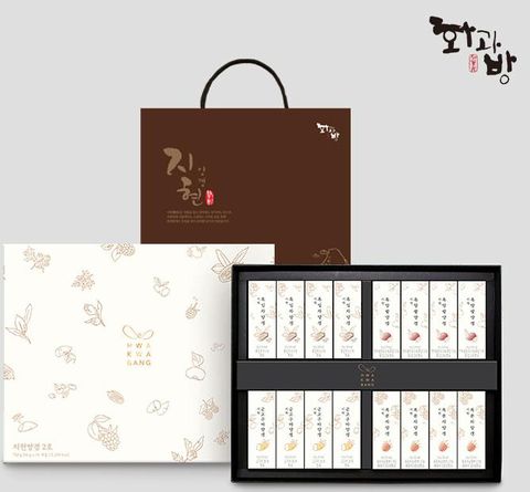 [화과방t] 지현양갱세트 2호 45gx16개+쇼핑백 / 선물 부모님 디저트 명절