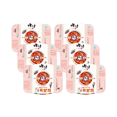 [삼성5%할인](m)아딸 떡볶이 6팩 (순창발효토마토고추장 국물떡뽀끼 6팩)