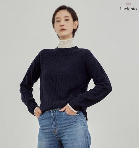 [런칭가 99000원] 라씨엔토 울 알파카 블렌디드 니트 풀오버