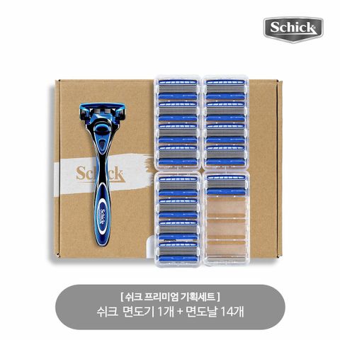 쉬크 하이드로 프리미엄5 면도기1개+날14개