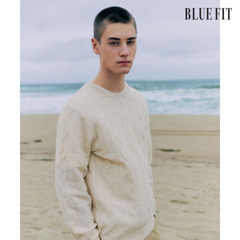 [런칭가 79,000원] 블루핏 에어리 케이블 니트 3종 (남성)