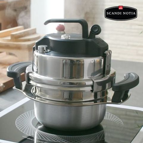 스칸디노티아 IH 압력 가마솥(1.9L/4~5인용)+대나무뚜껑/받침 1+1세트