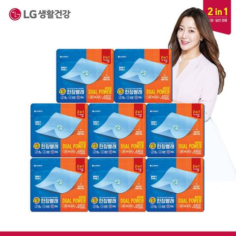 테크 한장빨래 듀얼파워 8팩 (120매)