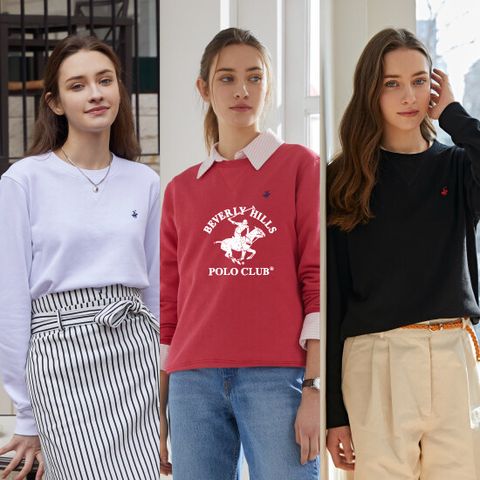 [카드 5%할인]24SS 비버리힐즈폴로클럽 여성 스탠다드 스웻셔츠 3종
