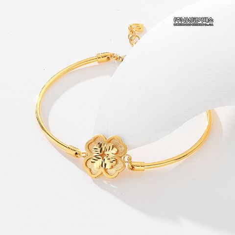 24K 볼륨 클로버 팔찌 11.25g