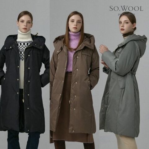 간절기~겨울까지,고급스럽고 가벼운 롱구스다운 쏘울 23FW RDS구스 롱다운1종 [런칭 가격 239,900원]