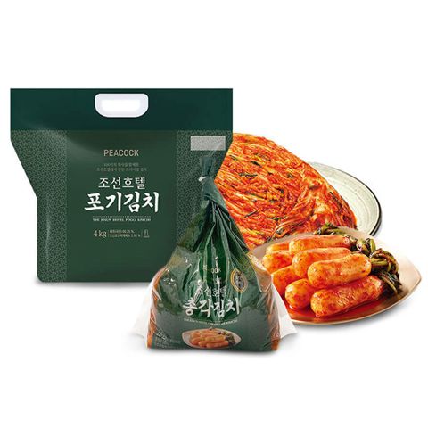 피코크 조선호텔 포기김치 4kg+총각김치1.5kg