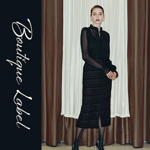 칼라거펠트 이태리 트위드 스커트