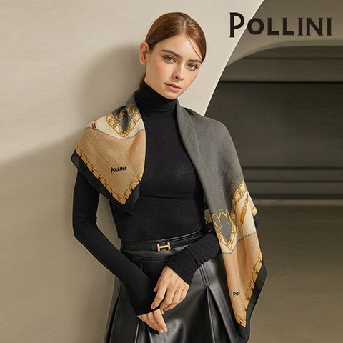 [이태리 직수입] 폴리니 헤리티지 울실크 스퀘어 스카프