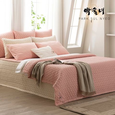 [SS+SS]NEW 방송특가+10%앱할인/ 호주산  프리미엄 양모 100% 박술녀 피그먼트 워싱 이불 겸 패드 2장+베개커버2장