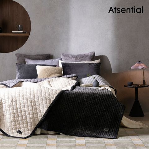 [앳센셜]수퍼킹_벨벳터치극세사 패드 겸 스프레드1+1