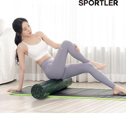 EPP 원형 폼롤러 하드 90cm 필라테스 폼플러 어깨 종아리 마사지 스트레칭