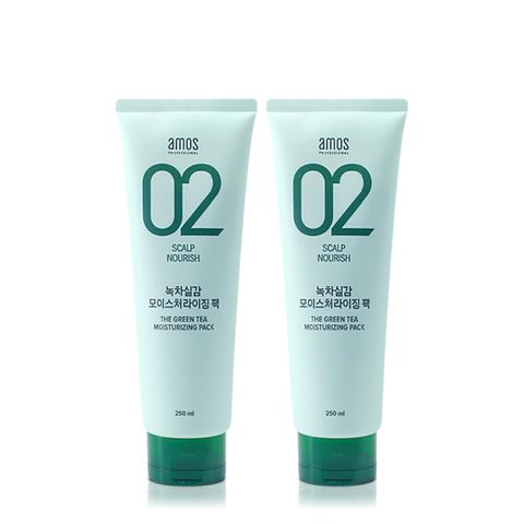 [NH카드5%할인]아모스 녹차실감 인텐시브 모이스처 팩 250ml 1+1