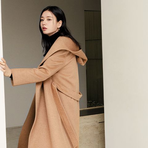 콜롬보원단 카멜100 후드코트