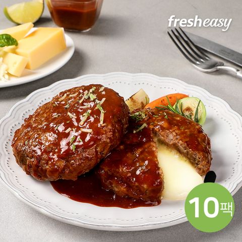 ■최현석의 한돈한우 더블치즈 함박스테이크 180g x10팩