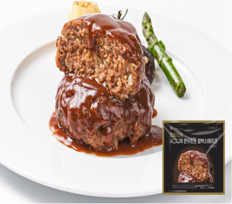 프리미엄 한우한돈 함박스테이크 양송이 혼드뷰x6팩