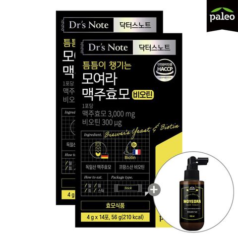 [M]  팔레오 맥주효모 비오틴 2박스 + 탈모기능성 헤어토닉 1병