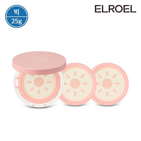 [빅]  피치 핑크 톤업 팡팡 빅 선쿠션 25g 본품1+리필2