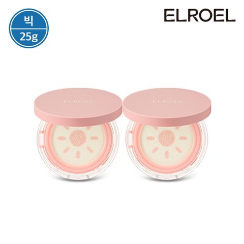 [빅]  피치 핑크 톤업 팡팡 빅 선쿠션 25g 본품 x 2개