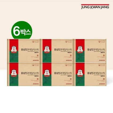 [M] 정관장 홍삼진고 데일리스틱 6박스 (10g*20포)