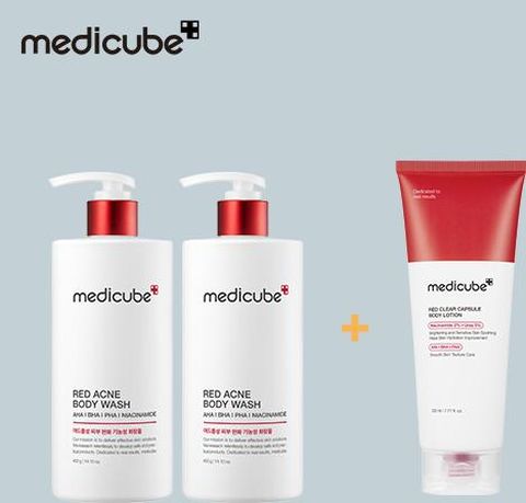아크네바디워시2 레드캡슐바디로션1