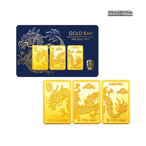 [삼성금거래소] 24K 순금 999.9 청룡 골드바 11.25g