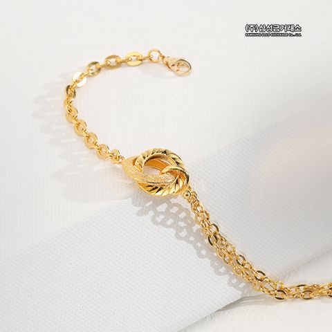 [삼성금거래소]24K 더블문 팔찌 15g