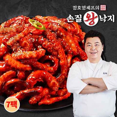 정호영셰프의 신선담은 손질왕낙지 170g x 7팩 + 비법담은 볶음소스 50g x 7팩
