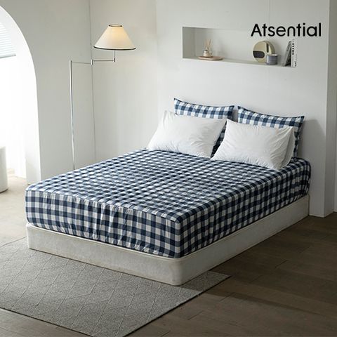 [앳센셜]수퍼싱글_헤리티지 체크에디션 매트리스커버단품