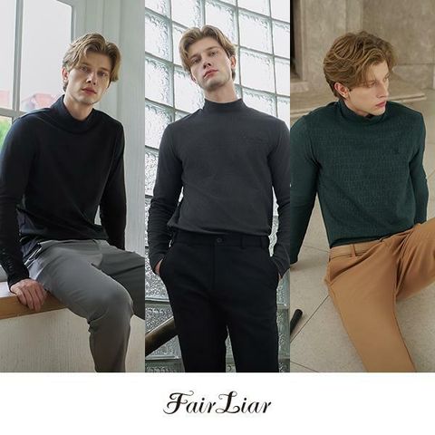 [카드 5%할인][런칭가 79,000원] 25FW 페어라이어 남성 모크넥 3종세트