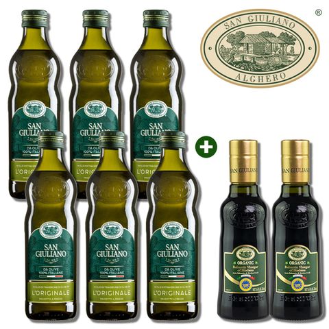 [3만원세일]산줄리아노 엑스트라버진 올리브오일6병+IGP발사믹2