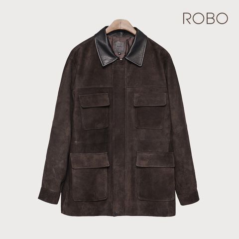 [최초가 799,000원] 25FW 이태리 스웨이드 남성 가죽 카라 자켓
